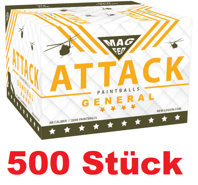 500 New Legion Attack General Magfed Paintballs stripe 1 Beutel