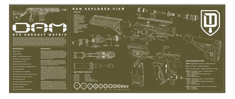 Dye DAM Tech Matte 80cm x 35cm