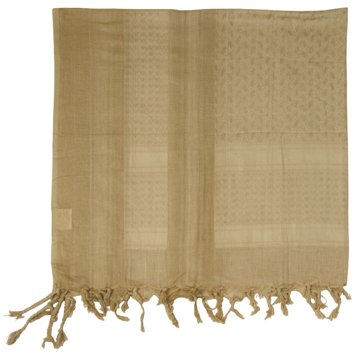 Shemag PLO Tuch mit Fransen Coyote Tan 110X110CM