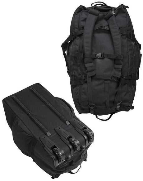 Kampftrageseesack mit Rollen Gearbag Schwarz