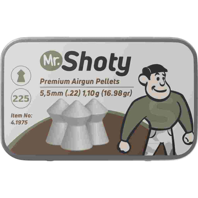 Mr. Shoty Spitzkopf Diabolos 5,5 mm (.22) - 1,10 g - 225 Stk.