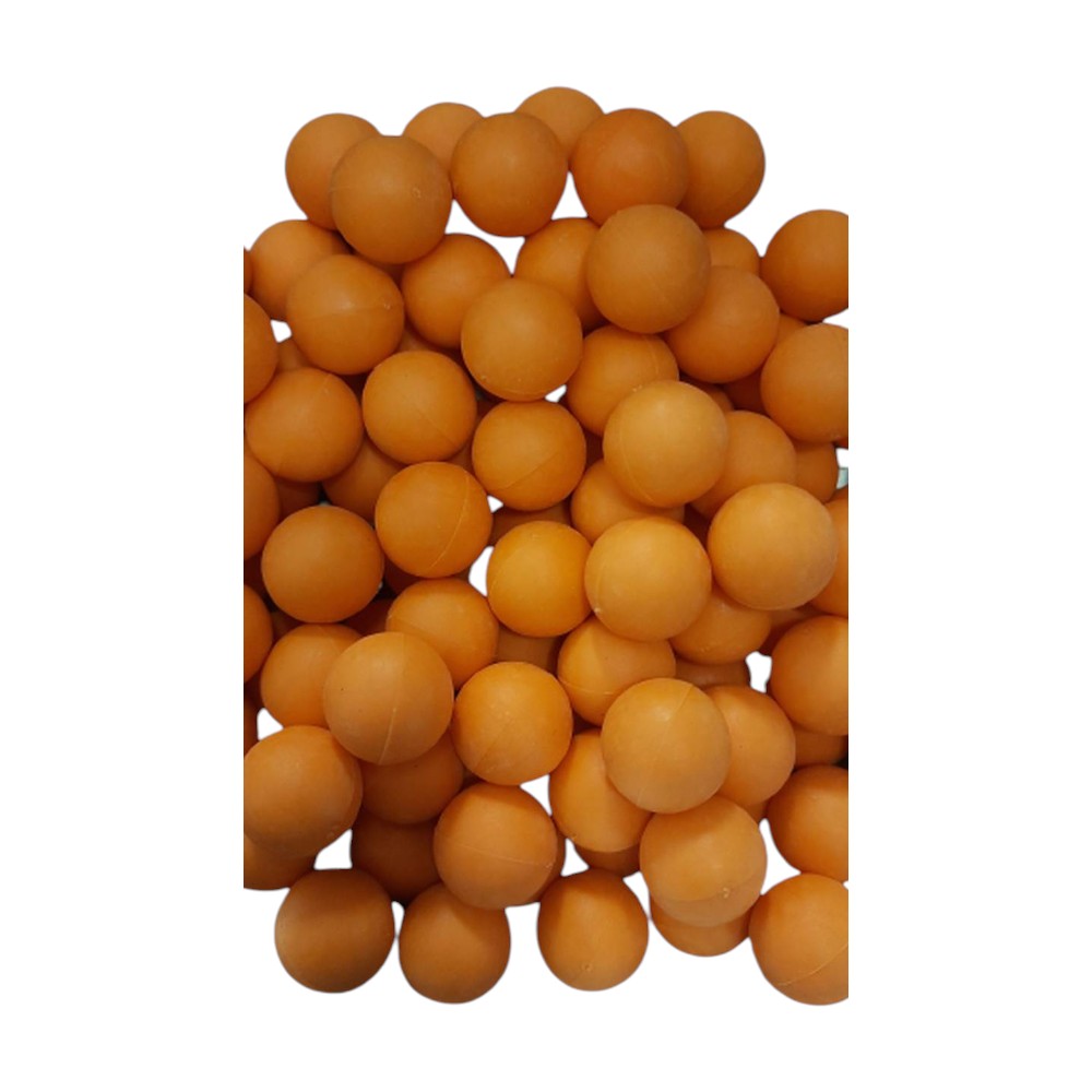 100 Orange Hartgummi Rubberballs Paintballs Reballs Cal 68