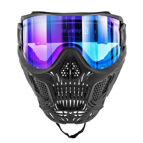 Paintball Maske HK Army HSTL Skull Punisher, schwarz / blau