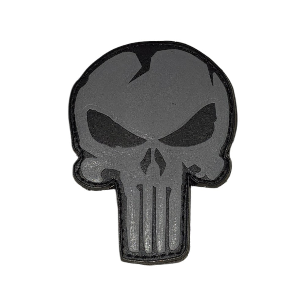 Rubberpatch 3D Punisher Grau Schwarz