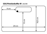 Pistolenkoffer M 31 x 20 x 7 cm Waffenkoffer