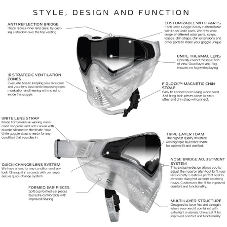 Push Unite VPR Paintball Thermal Maske VPR Destiny