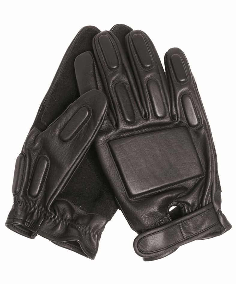 Security Handschuhe SEC Leder Schwarz