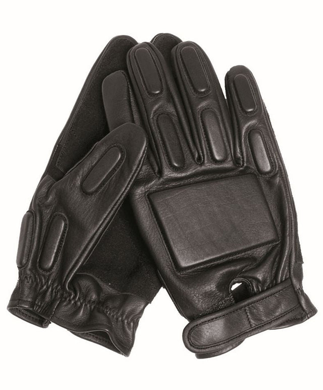 Security Handschuhe SEC Leder Schwarz