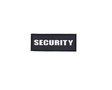 Security Klettabzeichen Schwarz Weiss Patch