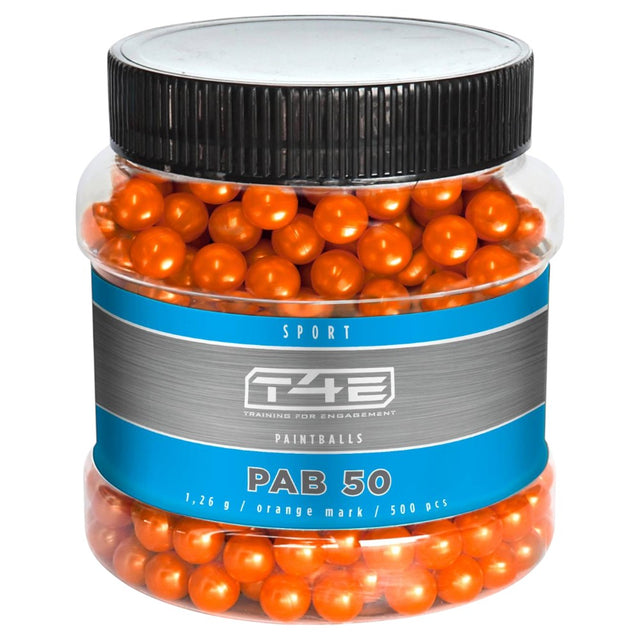 T4E Sport PAB 50 cal Paintballs orange 500 Stück