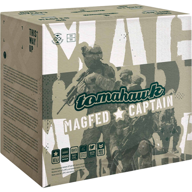 Tomahawk Captain 1000er Kiste Magfed Paintballs Cal. 68
