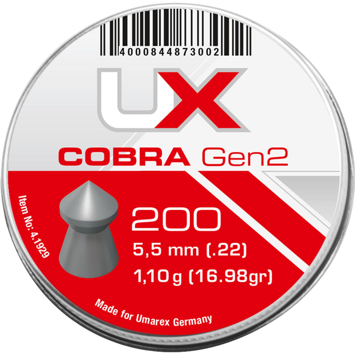 Umarex Cobra Gen2 Spitzkopf Diabolos 200 Stück 5,5mm