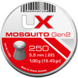 Umarex Mosquito Gen2 Flachkopf Diabolos 250 Stück 5,5mm Cal.22