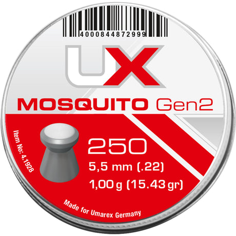 Umarex Mosquito Gen2 Flachkopf Diabolos 250 Stück 5,5mm Cal.22