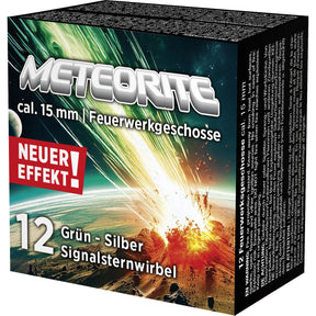 Umarex Signalsternwirbel Meteorite cal. 15 mm 12er Schachtel grün-silber