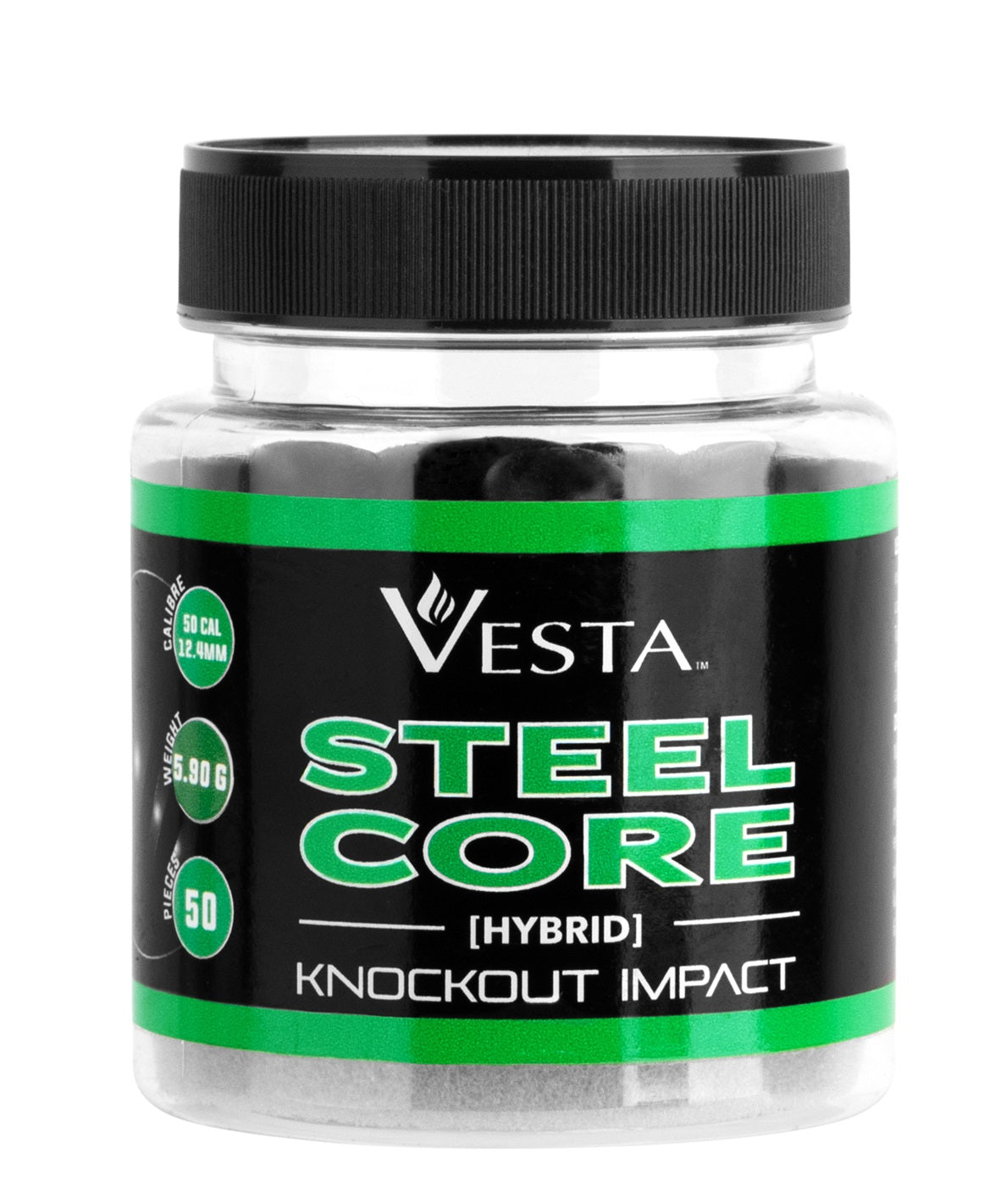 Vesta Plastic Steel Core Balls 50 Stück Cal.50 High Power