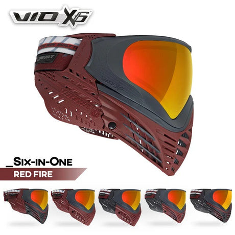 Virtue VIO X6 Paintball Maske Red Fire