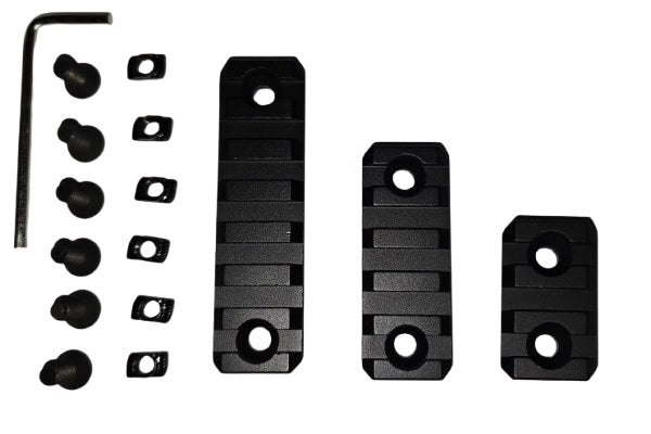 WADSN - Rail Set für NSR, Keymod und M-LOK Aufnahmen 3er Set Schwarz