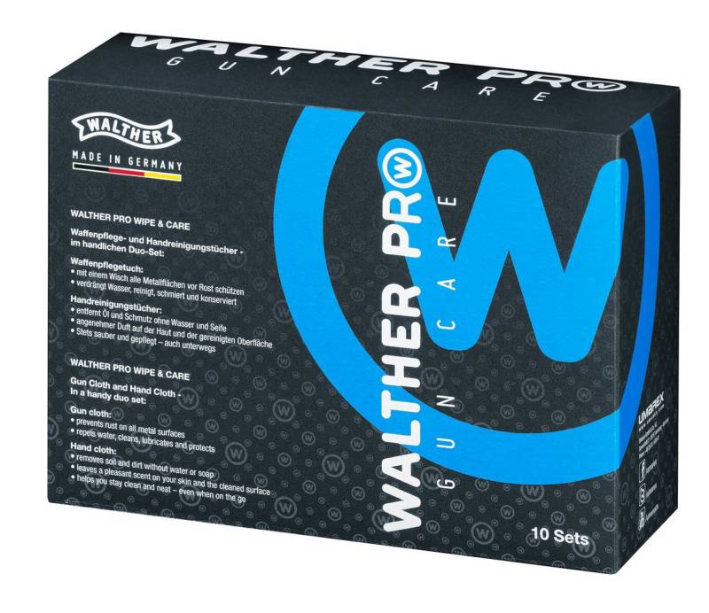 Walther PRO Wipe & Care Pflegetücher