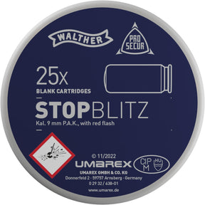 Walther Stop Blitz Platzpatronen cal. 9 mm P.A. - 25 Schuss