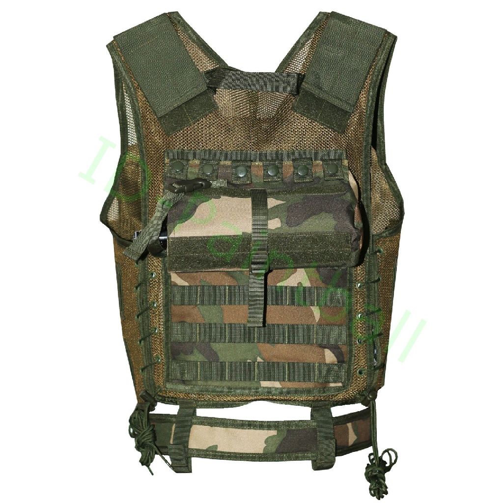 Tactical Paintball Weste Woodland Camo