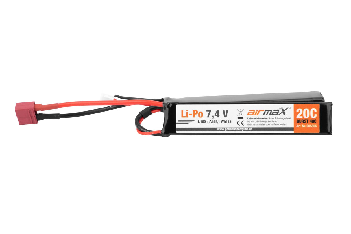 airmaX Akku Li-Po 7,4V | 1.100 mAh Dean Stecker