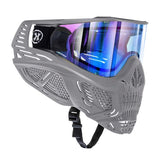 Paintball Maske HK Army HSTL Skull Crypt Grau Blau