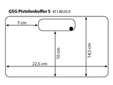 Pistolenkoffer S Klein 23x15x6 cm