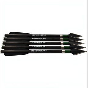 id-paintball Steambow Carbon-Kriegspfeile mit gehärteter Stahlspitze und Aluminium-Hybridschaft für AR-6 Stinger