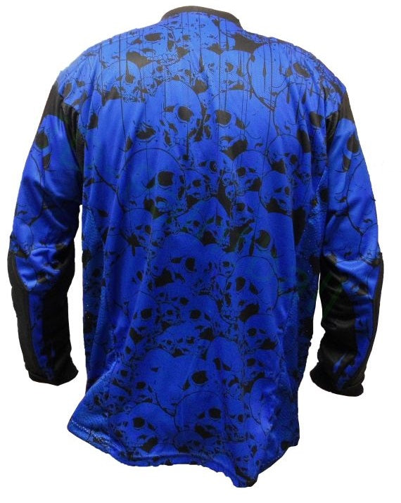 IDP Jersey The Skulls Blau Paintball Trikot