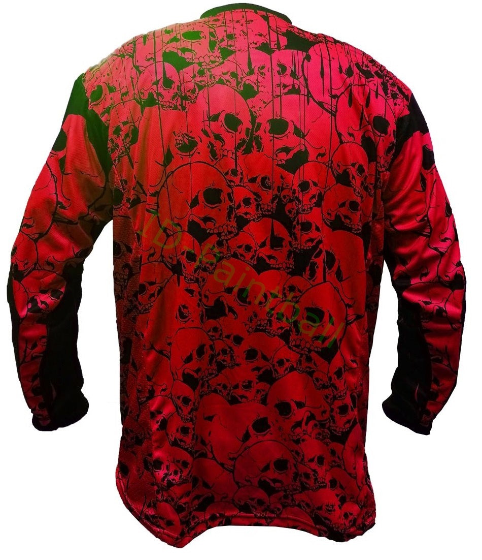 IDP Jersey The Skulls Rot Paintball Trikot
