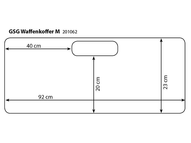 Waffenkoffer XL 98x25x10cm XL