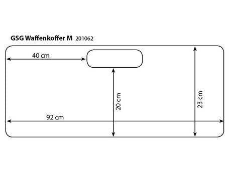 Waffenkoffer XL 98x25x10cm XL