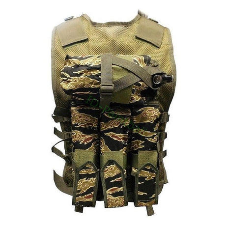 Paintball Tactical Weste 9 Pods HP Magfed Tiger Stripe