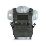 8Fields Chest Rig Laser-Cut “Buckle Up" Recon Plate mit Magazintasche schwarz Plate Carrier