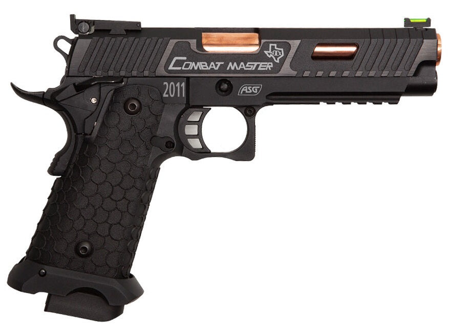 ASG STI Combat Master Airsoft Co2 Pistole Metallschlitten Blowback 6mm BBs Schwarz