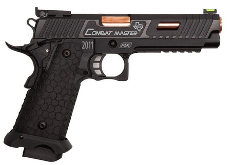 ASG STI Combat Master Airsoft Co2 Pistole Metallschlitten Blowback 6mm BBs Schwarz
