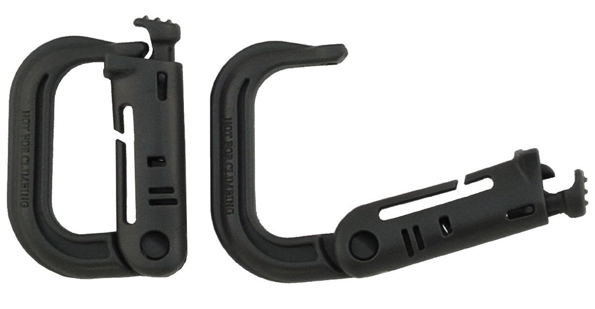Molle Karabinerhaken Kunststoff 2er Pack