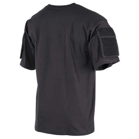 US T-Shirt, halbarm, schwarz, mit Ärmeltaschen