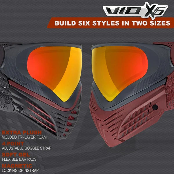 Virtue VIO X6 Paintball Maske Red Fire