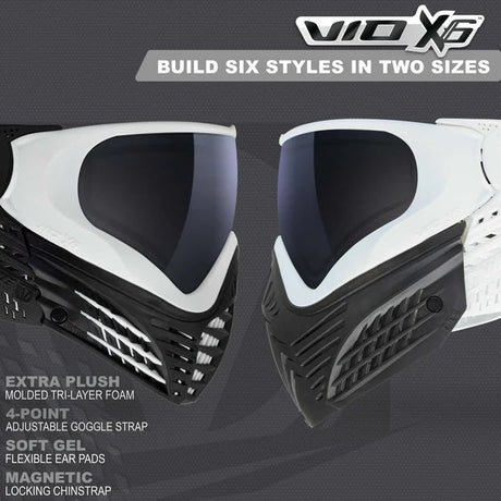 Virtue VIO X6 Paintball Maske White Storm
