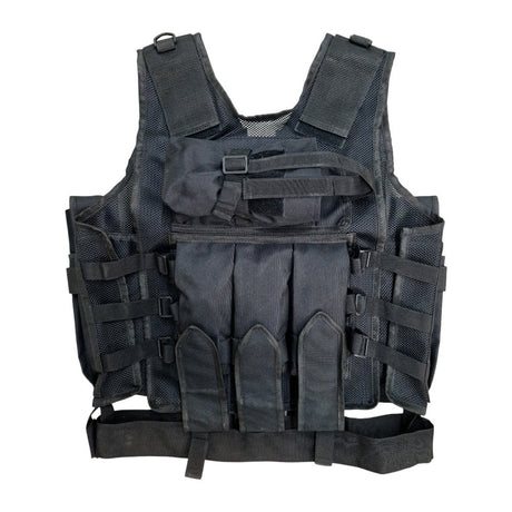 Paintball Tactical Weste 9 Pods HP Magfed Schwarz