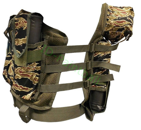 Paintball Tactical Weste 9 Pods HP Magfed Tiger Stripe
