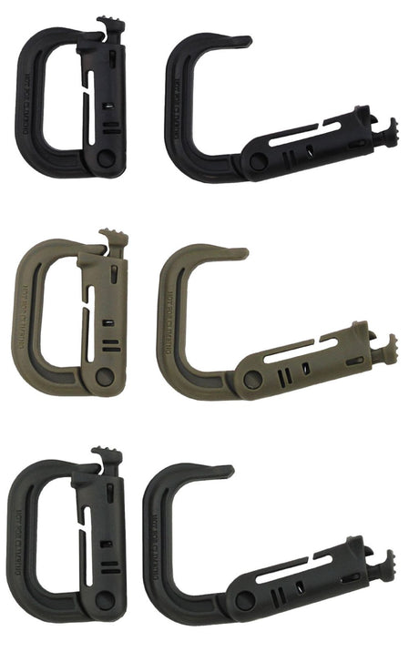 Molle Karabinerhaken Kunststoff 2er Pack