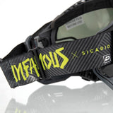 Push Unite Paintball Thermal Maske LA Infamous Dark Skull Black