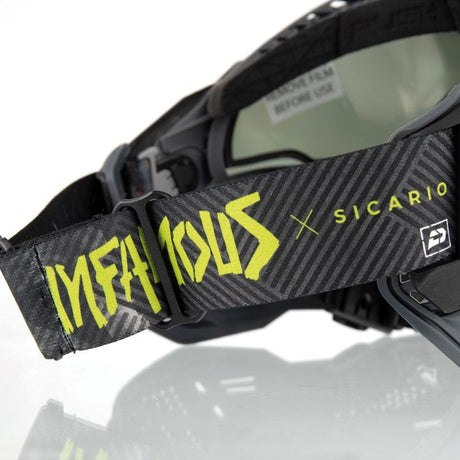 Push Unite Paintball Thermal Maske LA Infamous Dark Skull Black