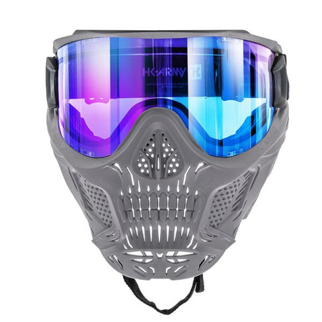 Paintball Maske HK Army HSTL Skull Crypt Grau Blau