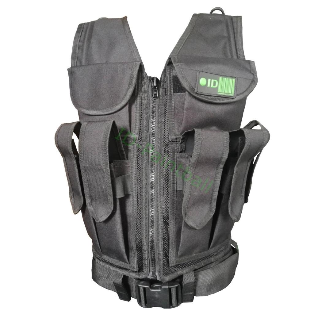 Paintball Tactical Weste 9 Pods HP Magfed Schwarz