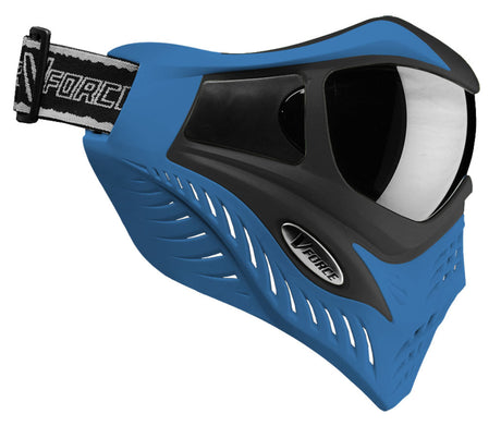 VForce Grill Paintball Thermal Maske Azure Grau Blau
