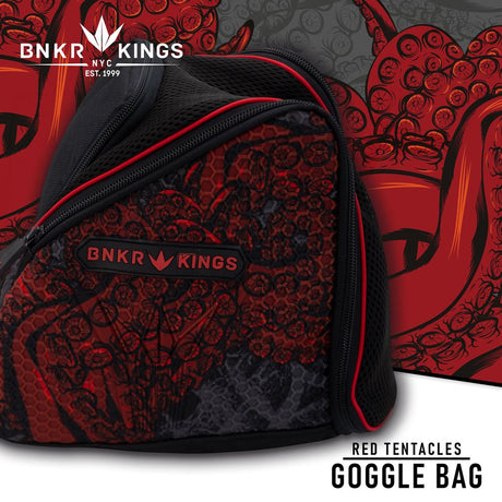Bunkerkings Supreme Google Bag Maskentasche Red Tentacles